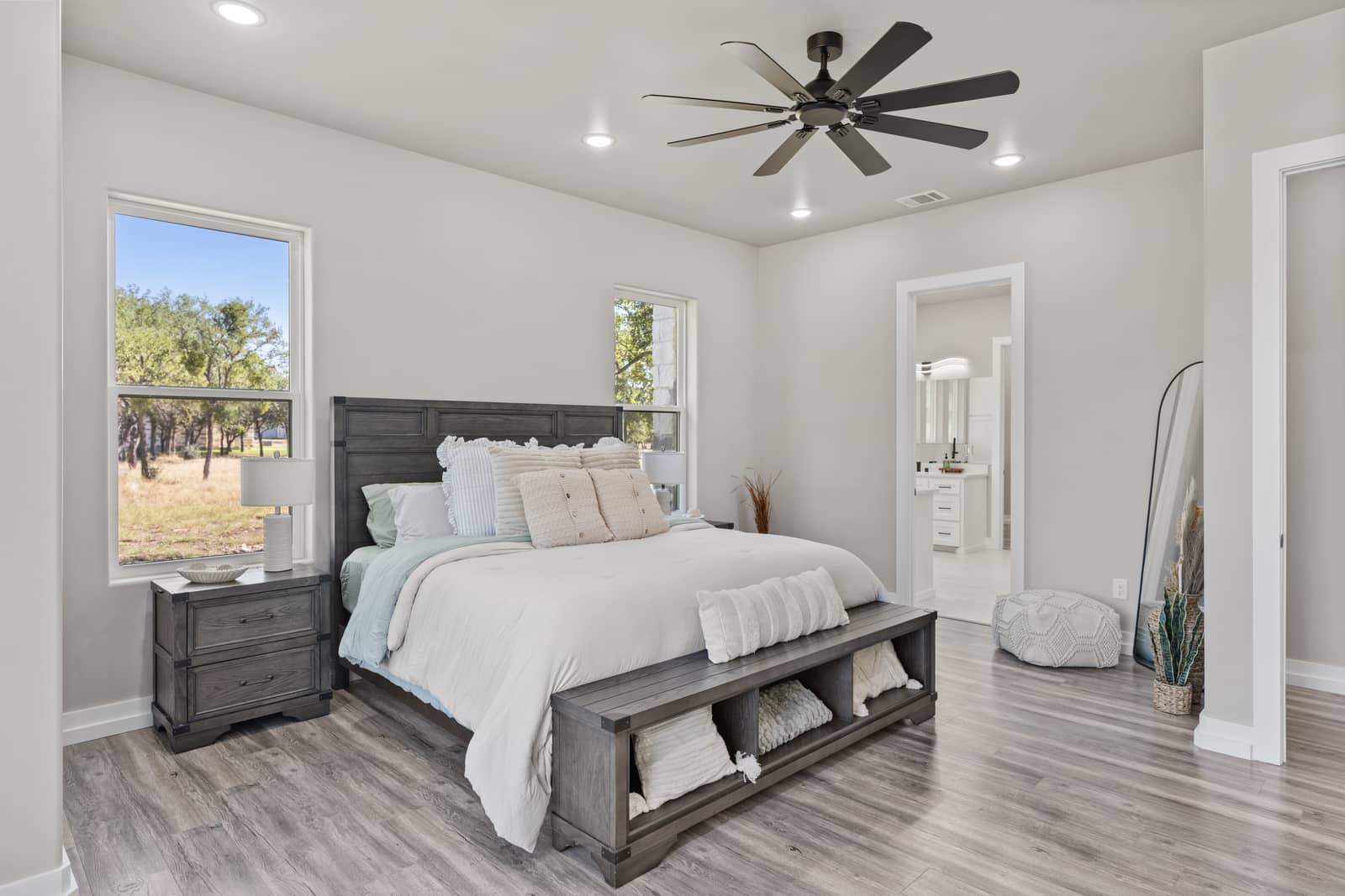 Furnished primary bedroom at 271 Sunday Drive